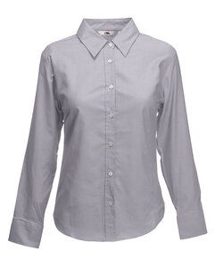Fruit of the Loom 65-002-0 - Blusa Oxford LS Oxford Grey