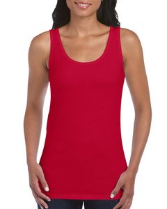 Gildan 64200L - Camiseta SIN MANGAS de Softstyle® Cherry Red