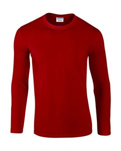 Gildan 64400 - Camiseta Hombre Manga Larga Gildan - Softstyle Rojo