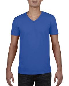 Gildan 64V00 - Camiseta Softstyle® Cuello en V Real Azul