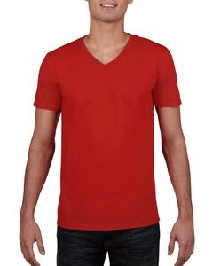 Gildan 64V00 - Camiseta Softstyle® Cuello en V Rojo