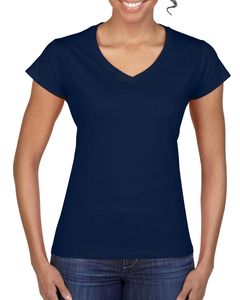 Gildan 64V00L - Camiseta mujer cuello en V Softstyle®  Marina