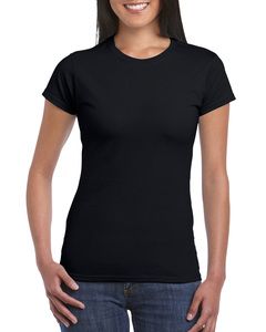 Gildan 64000L - Camiseta de manga corta RingSpun para mujer Negro