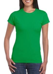 Gildan 64000L - Camiseta de manga corta RingSpun para mujer Irish Green