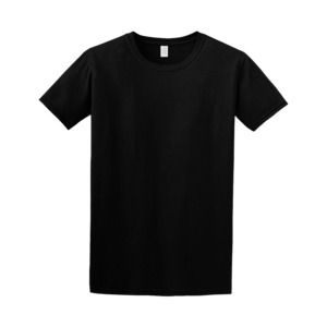 Gildan 64000 - Camiseta Hilada en Anillo  Negro