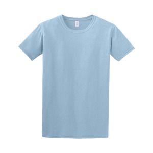 Gildan 64000 - Camiseta Hilada en Anillo  Azul claro