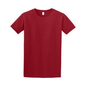 Gildan 64000 - Camiseta Hilada en Anillo  Cardinal red