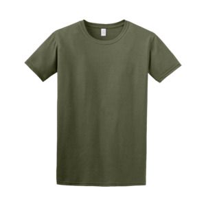 Gildan 64000 - Camiseta Hilada en Anillo  Military Green