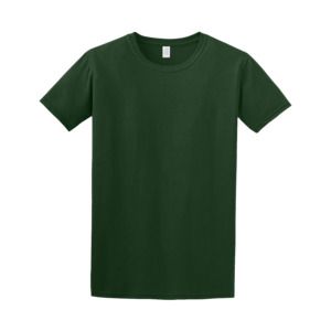 Gildan 64000 - Camiseta Hilada en Anillo  Verde bosque