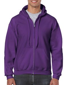 Gildan 18600 - Sudadera Heavyweight con Capucha y Cremallera Completa Purple