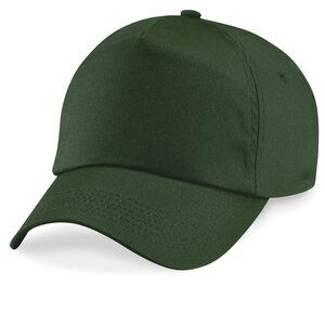 Beechfield B10 - Gorra original de 5 paneles 100 % algodón Verde botella