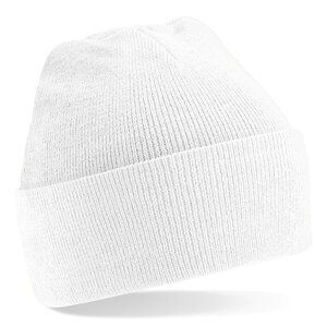 Beechfield B45 - Gorro Original con dobladillo Blanco