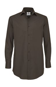 B&C SMP21 - Camisa de Elástan Black Tie LS