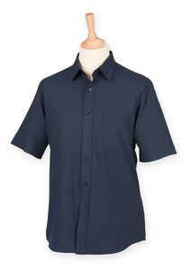 Henbury HB595 - Camisa antitranspirable de manga corta y antibacteriana Marina