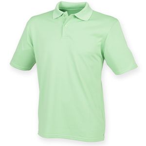 Henbury HB475 - Camisa Polo Coolplus® Lime Green
