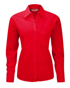 Russell J934F - Camisa popelina manga larga mujer