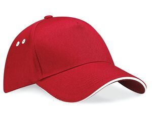 Beechfield BC15C - Gorra con visera tipo sándwich Ultimate Contrast de 5 paneles