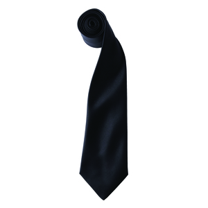 Premier PR750 - Colours satin tie Negro
