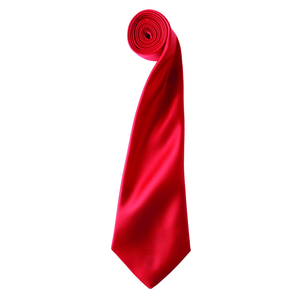Premier PR750 - Colours satin tie Rojo