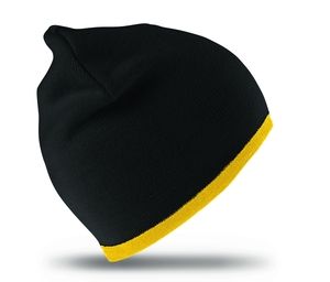 Result RC046 - Sombrero de ajuste de moda reversible Black/ Yellow