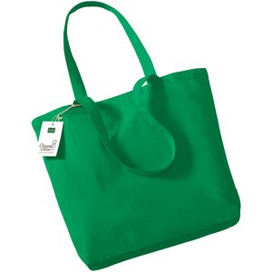 Westford mill WM180 - Bolsa de compras de algodón orgánico Verde Kelly 