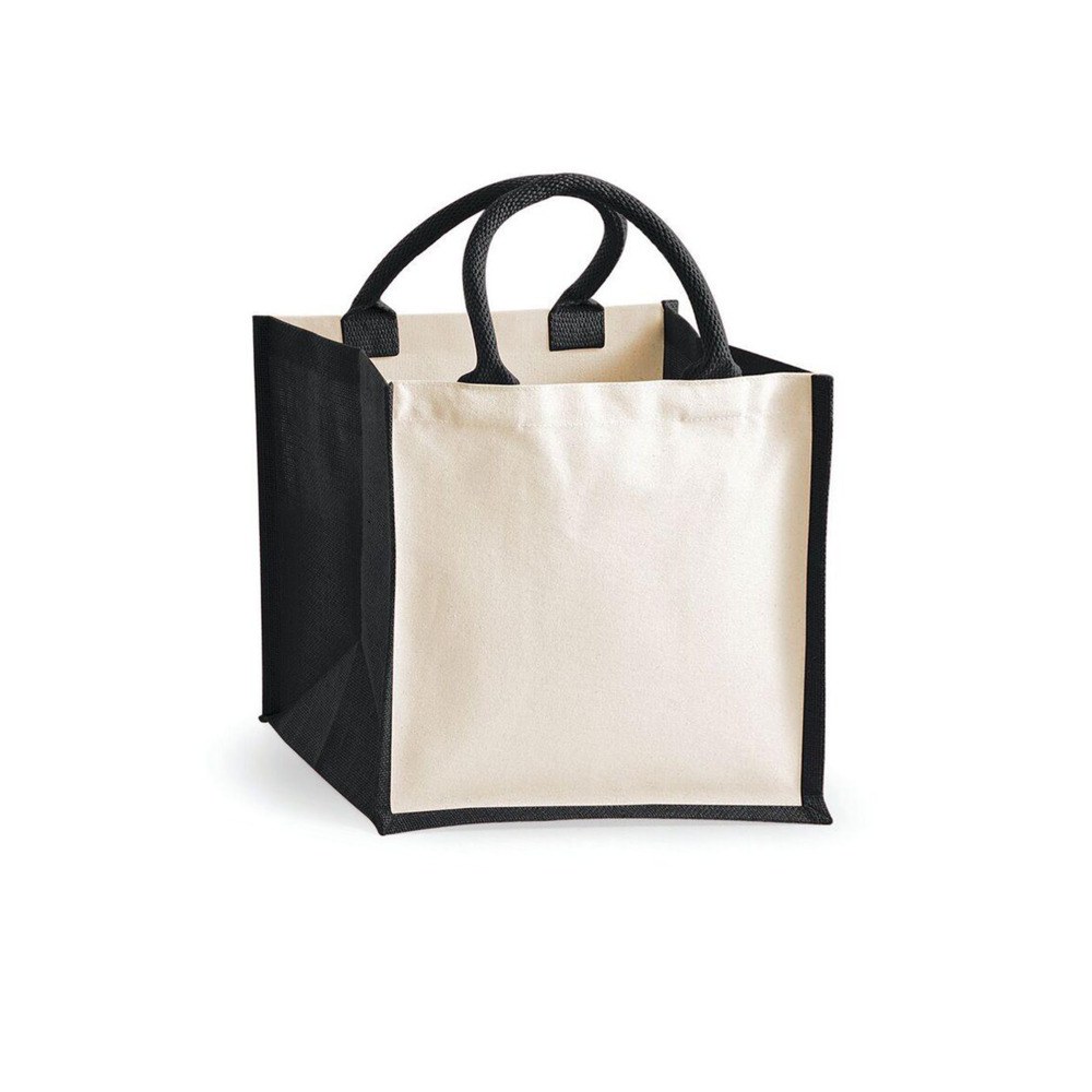 Westford mill WM421 - Bolsa de yute midi facil de imprimir