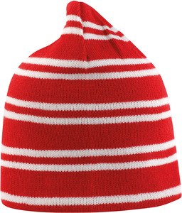 Result R354X - Gorro reversible del equipo Red / White / Red