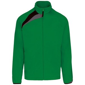 ProAct PA307 - CHAQUETA DE CHANDAL PARA NIÑO Dark Green / Black / Storm Grey