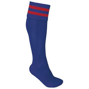 ProAct PA015 - CALCETINES DE DEPORTE A RAYAS Dark Royal Blue / Sporty Red