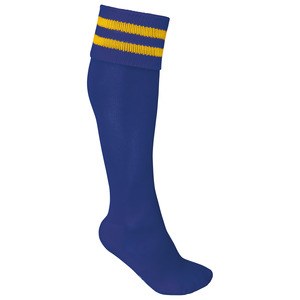 ProAct PA015 - CALCETINES DE DEPORTE A RAYAS Dark Royal Blue / Sporty Yellow