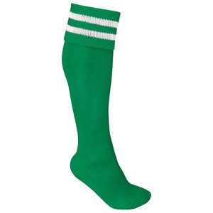 ProAct PA015 - CALCETINES DE DEPORTE A RAYAS Sporty Kelly Green / White