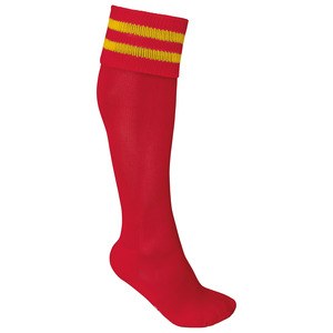 ProAct PA015 - CALCETINES DE DEPORTE A RAYAS Sporty Red / Sporty Yellow