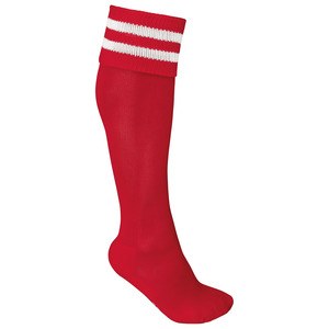 ProAct PA015 - CALCETINES DE DEPORTE A RAYAS Sporty Red / White