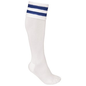 ProAct PA015 - CALCETINES DE DEPORTE A RAYAS White / Dark Royal Blue