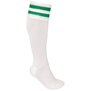 ProAct PA015 - CALCETINES DE DEPORTE A RAYAS White / Sporty Kelly Green