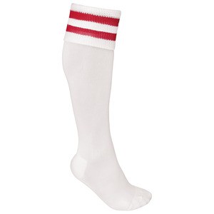 ProAct PA015 - CALCETINES DE DEPORTE A RAYAS White / Sporty Red