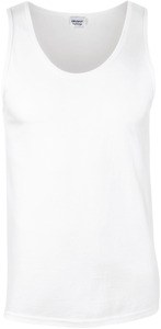 Gildan GI64200 - Camiseta sin mangas de estilo blando Blanco