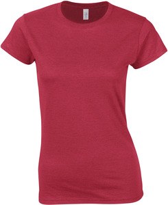 Gildan GI6400L - Camiseta de mujer 100 % algodón Antique Cherry Red