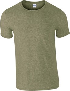 Gildan GI6400 - Camiseta de Algodón Gildan - Softstyle  Heather Military Green