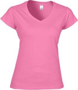 Gildan GI64V00L - Camiseta Softstyle Con Cuello En V Para Mujeres Azalea
