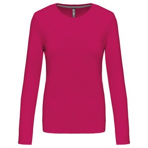 Kariban K383 - CAMISETA DE MANGA LARGA Y ESCOTE REDONDO PARA MUJER