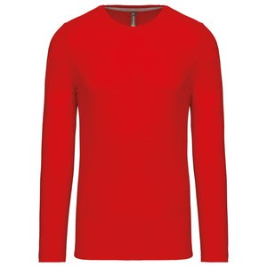 Kariban K359 - CAMISETA DE MANGA LARGA Y ESCOTE REDONDO Rojo