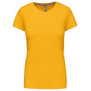 Kariban K380 - CAMISETA DE MANGA CORTA Y ESCOTE REDONDO PARA MUJER Amarillo