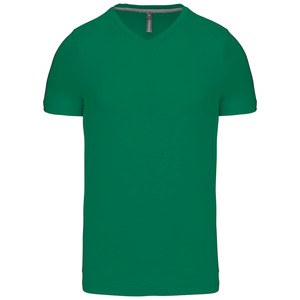 Kariban K357 - CAMISETA DE MANGA CORTA Y CUELLO DE PICO Verde pradera