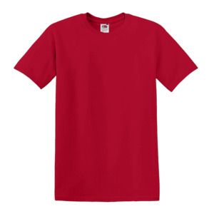 Fruit of the Loom SC6 - Camiseta Original Manga Corta Rojo