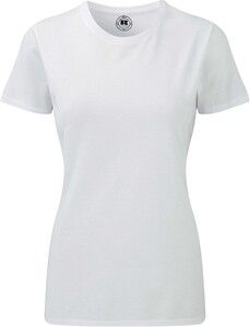 Russell RU165F - Camiseta Polycotton Para Damas Blanco