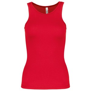 ProAct PA442 - Camiseta Sin Mangas Para Mujer Rojo