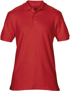 Gildan GI85800 - Camisa deportiva de doble piqué para adultos de algodón premium Rojo