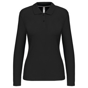 Kariban K244 - POLO DE MANGA LARGA PARA MUJER Black/Black