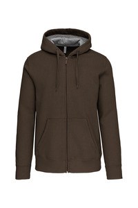 Kariban K444 - SUDADERA CON CAPUCHA Y CREMALLERA Dark Khaki